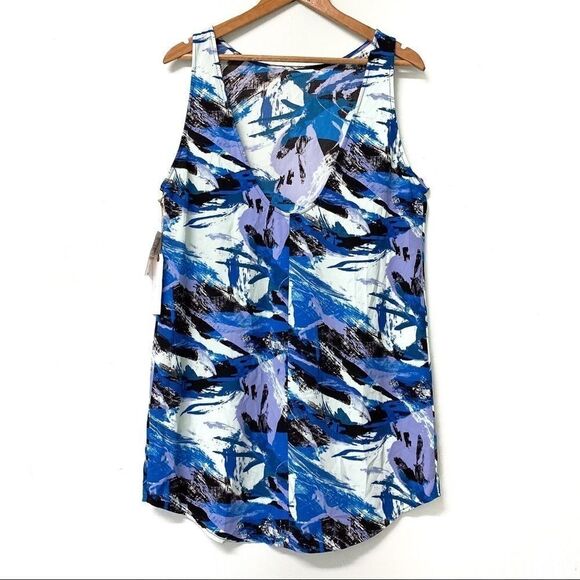 🚨 🆕 leith purple water rings sleeveless dress - Picture 3 of 6